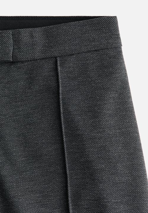 H&M - Bootcut crease-front trousers - dark grey