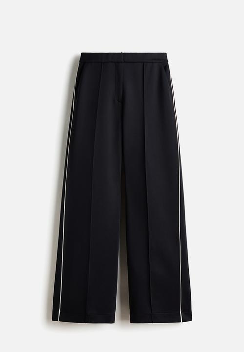 H&M - Tailored scuba trousers - black