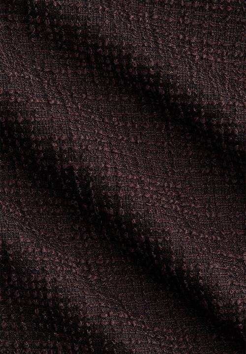 H&M - Wide boucl trousers - dark brown