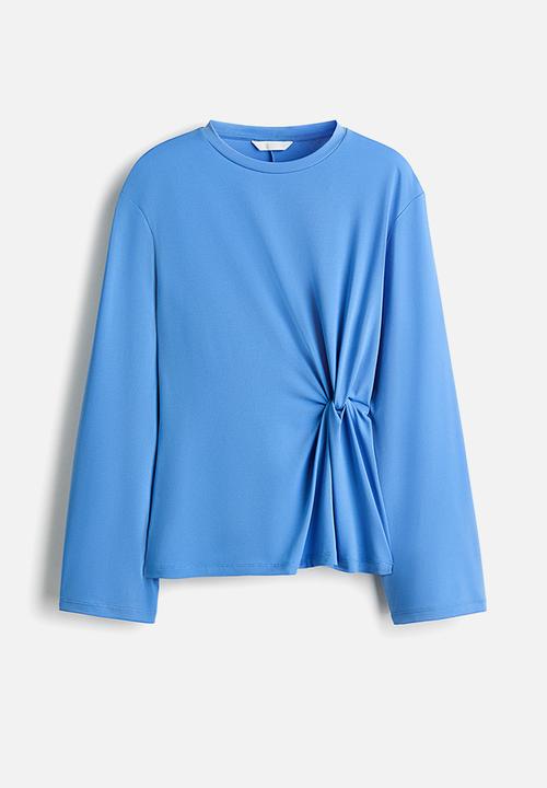 H&M - Twist-detail top - blue
