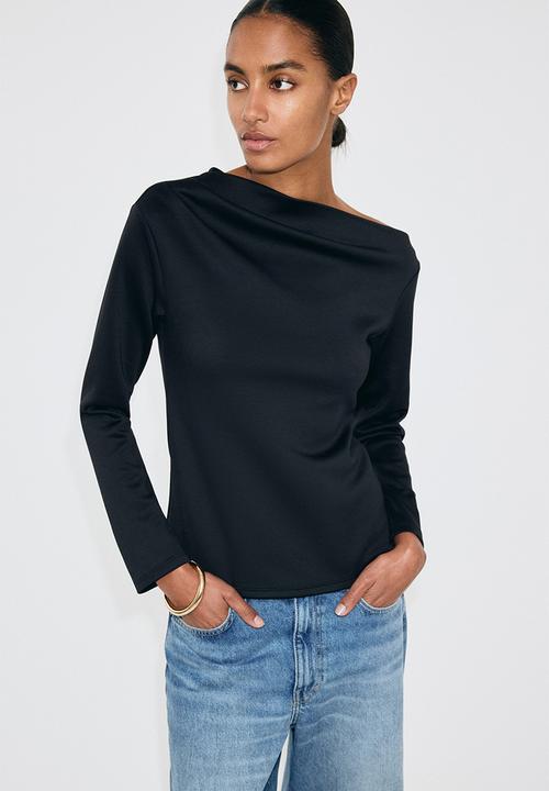H&M - Asymmetric top - black