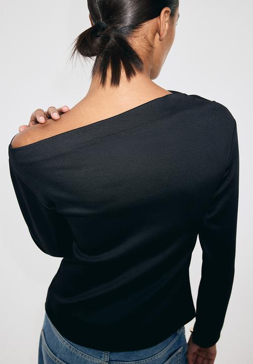 H&M - Asymmetric top - black