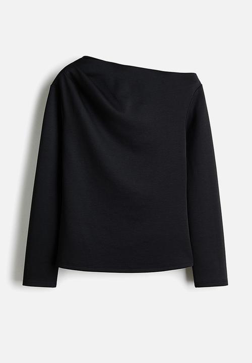 H&M - Asymmetric top - black