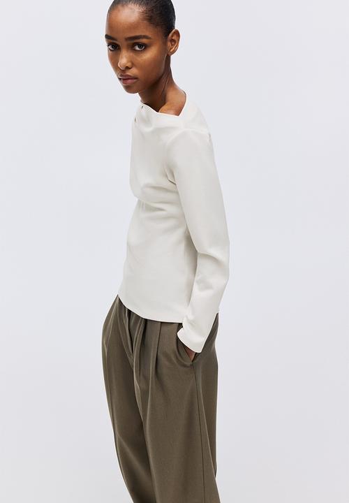 H&M - Asymmetric top - white