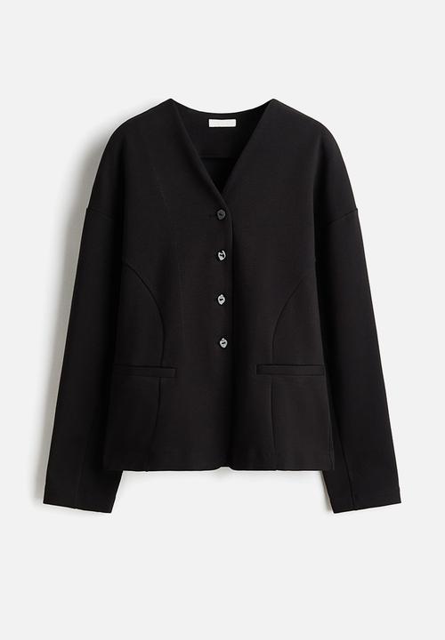 H&M - Jersey blazer - black