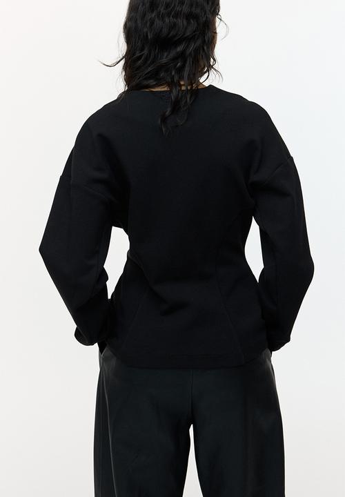 H&M - Jersey blazer - black