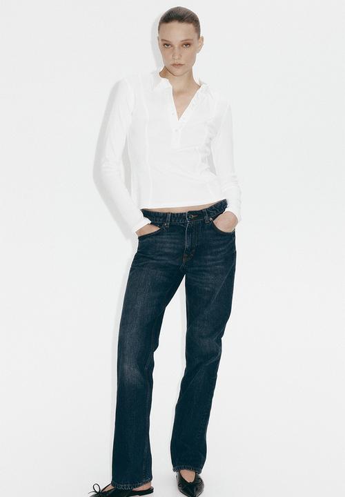 H&M - Fitted polo shirt - white