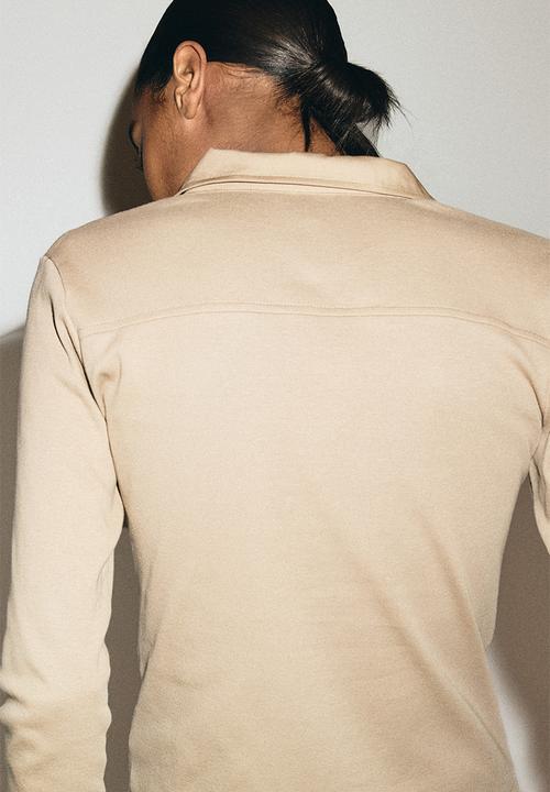 H&M - Fitted polo shirt - beige