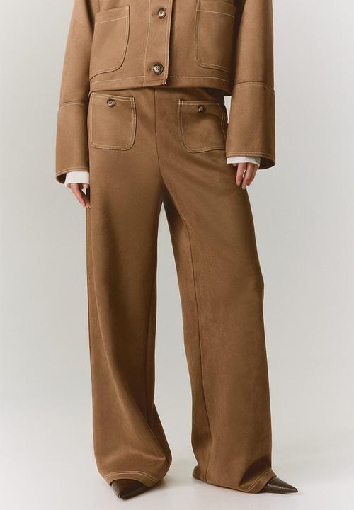 H&M - Jersey trousers - dark beige