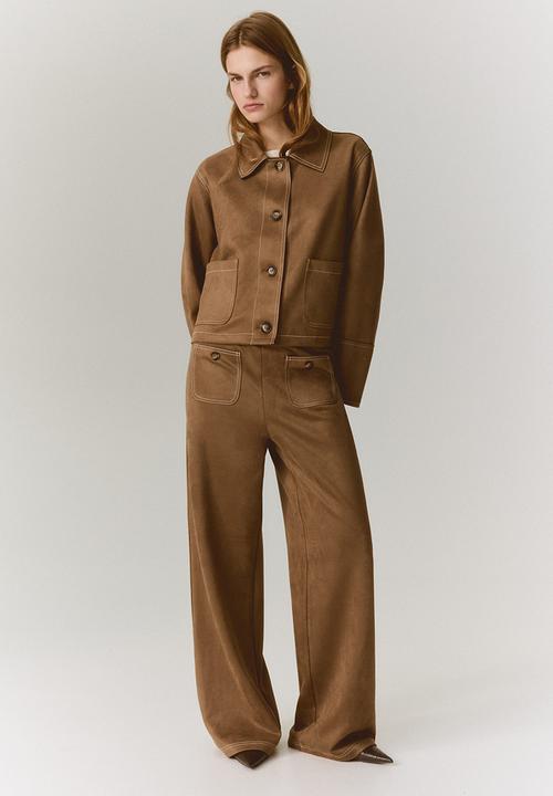 H&M - Jersey trousers - dark beige