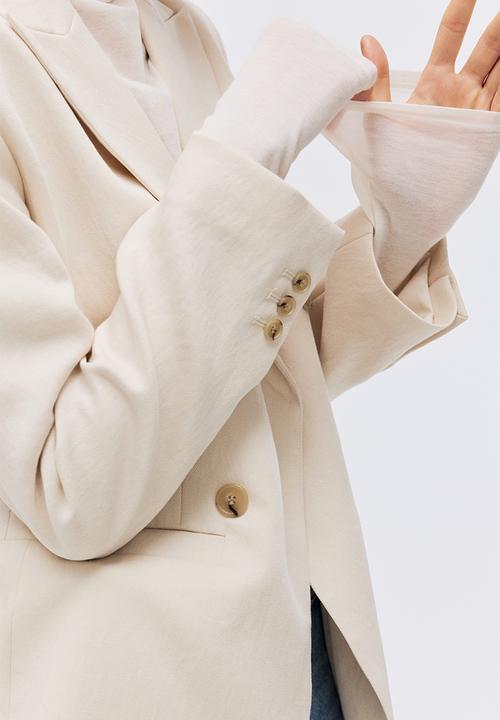 H&M - Blazer - light beige