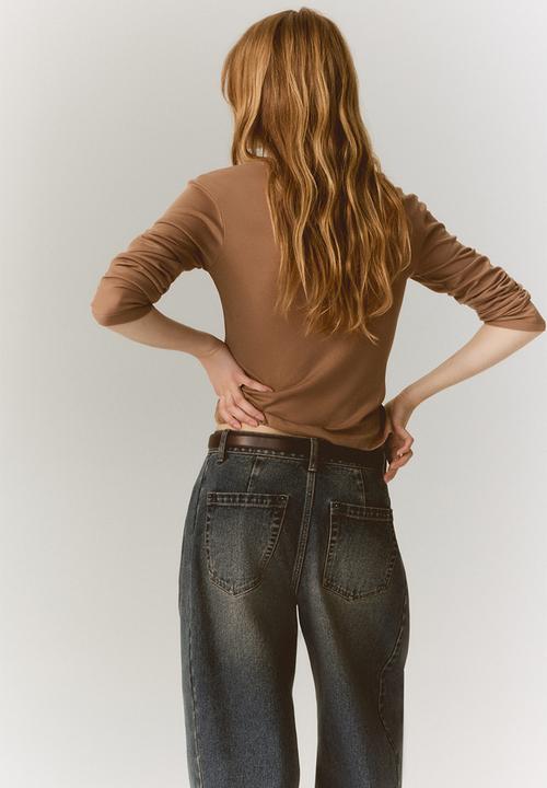 H&M - Sheer cardigan - dark beige