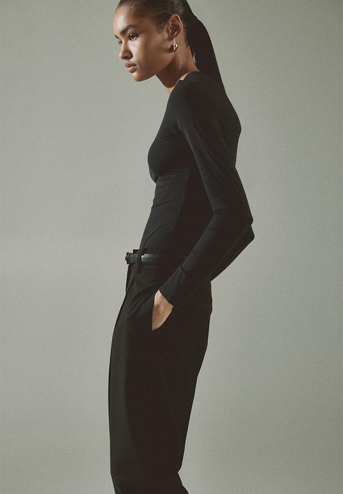 H&M - Long-sleeved body - black