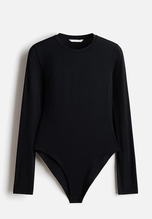 H&M - Long-sleeved body - black