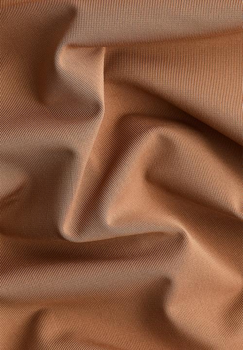 H&M - Draped off-the-shoulder top - dark beige
