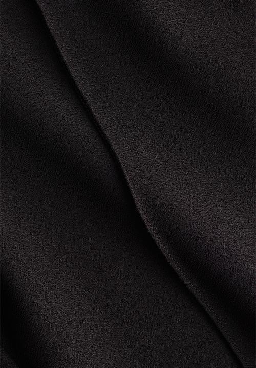 H&M - Slim crease-front trousers - black