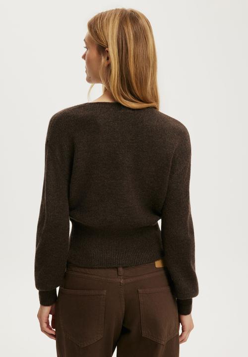 Cotton On - True Knit Ballet Wrap - Mushroom Brown