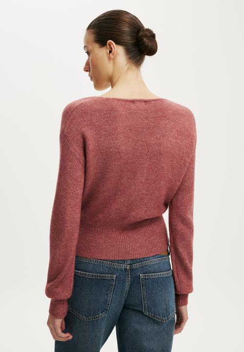 Cotton On - True Knit Ballet Wrap - Warm Clay