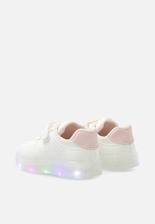 Pop Candy - LED sneakers - white/pink