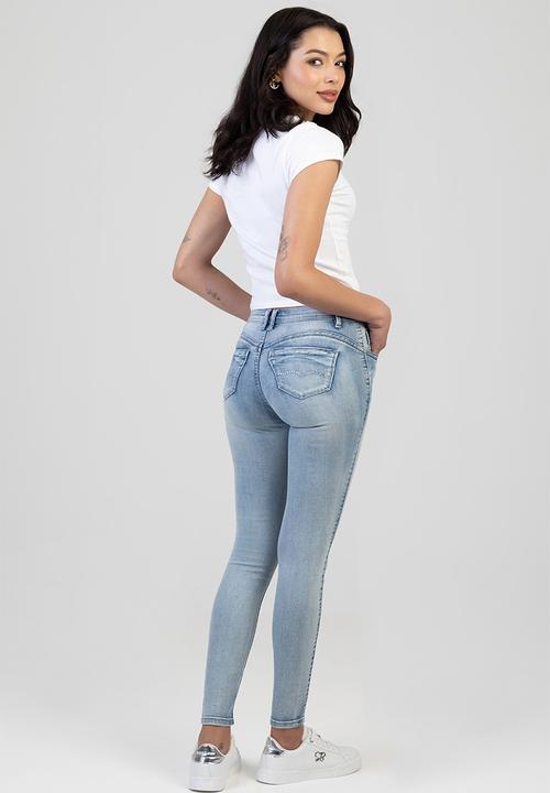 SISSY BOY - Zoey Mid-Waist Basic Skinny - Lt Vintage