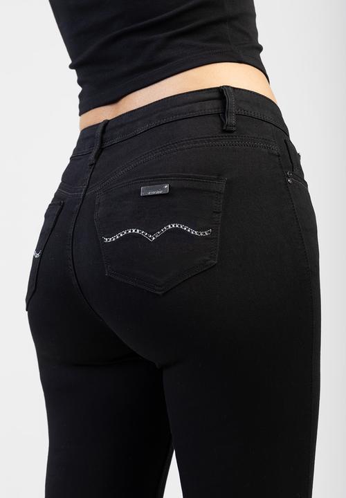 SISSY BOY - Avery: Mid-Waist Basic Skinny - Black