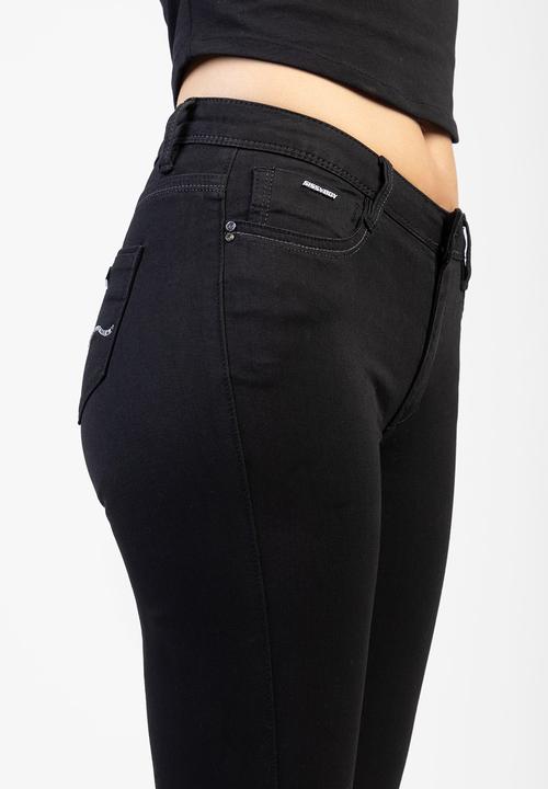 SISSY BOY - Avery: Mid-Waist Basic Skinny - Black