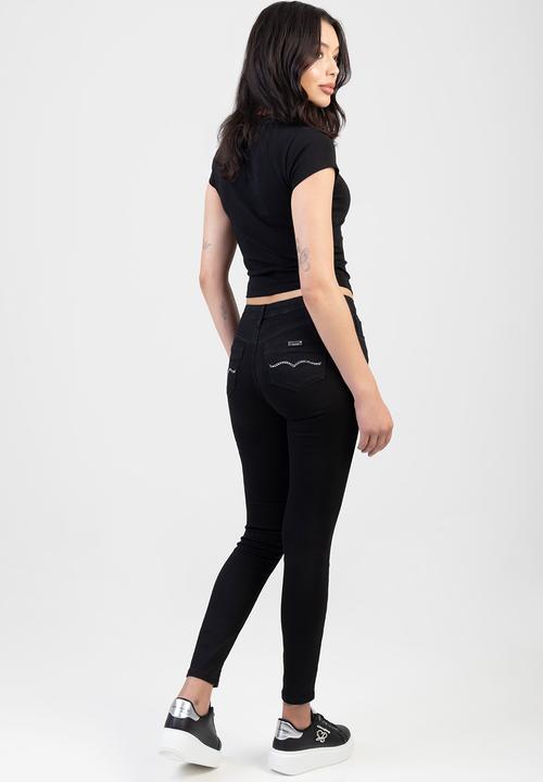 SISSY BOY - Avery: Mid-Waist Basic Skinny - Black