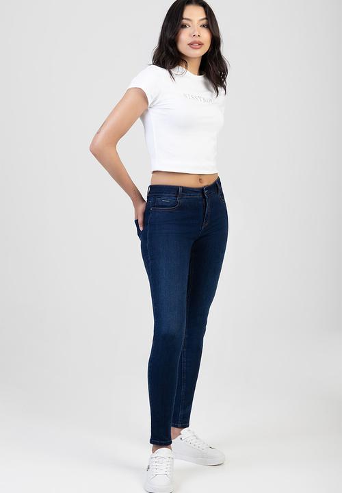 SISSY BOY - GABI: Mid Waist Skinny Jeans - Dark Vintage