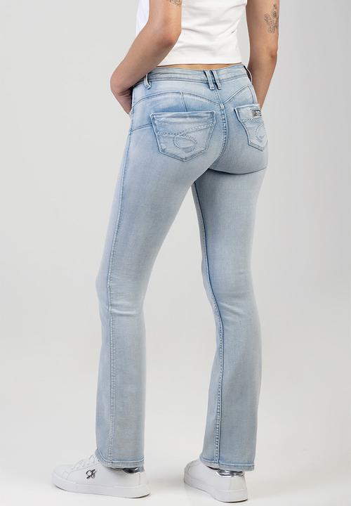 SISSY BOY - Southern Bumbooster Bootleg Jeans - Light Vintage