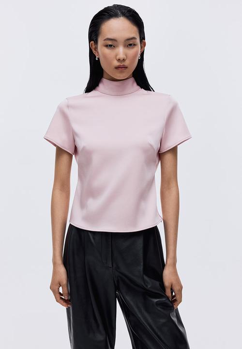 H&M - Open-back top - light pink