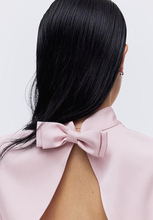 H&M - Open-back top - light pink