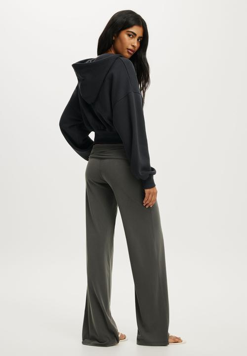 Cotton On - Oversized Zip Through Hoodie - Shadowstone