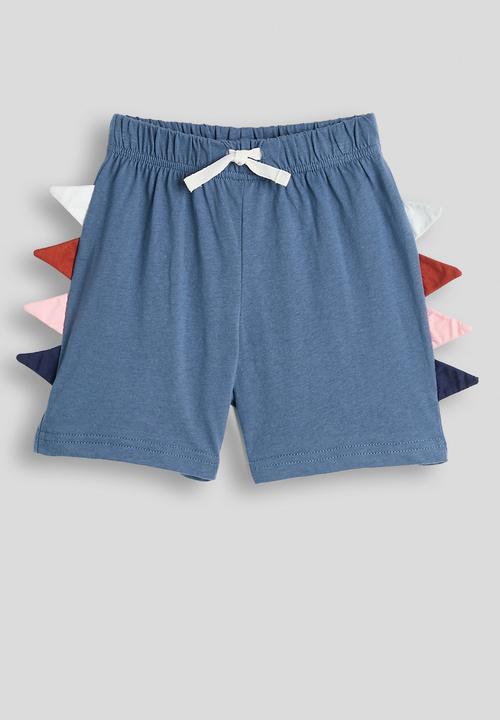 Pop Candy - Dino tee with side spike shorts - seashell/blue