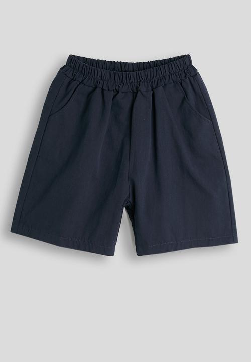 Pop Candy - Striped tee with plain shorts - navy/yellow