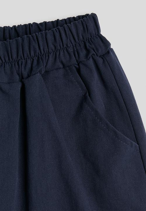 Pop Candy - Striped tee with plain shorts - navy/yellow