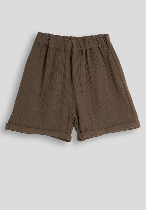 Pop Candy - Camisole top with roll-up shorts - chocolate
