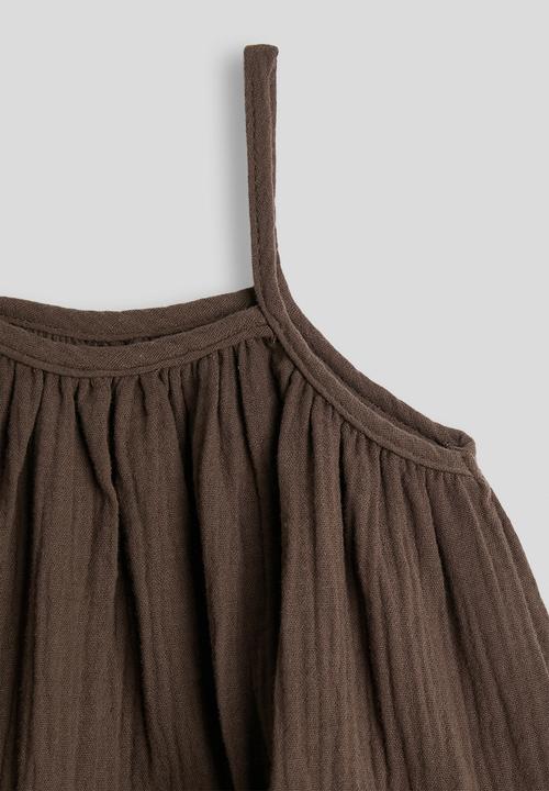 Pop Candy - Camisole top with roll-up shorts - chocolate