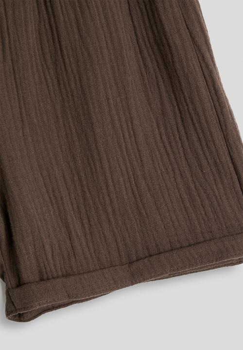 Pop Candy - Camisole top with roll-up shorts - chocolate