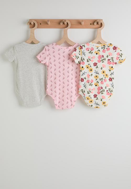 Pop Candy - 3 Pack bodysuit - light grey/aop/floral multi