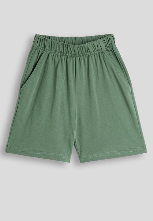 Pop Candy - Croc graphic tee with plain shorts - green