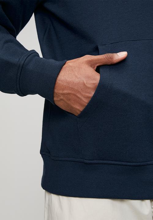 The North Face - M Drew Peak Light Regular Hoodie - Summit Navy-Desert Stone