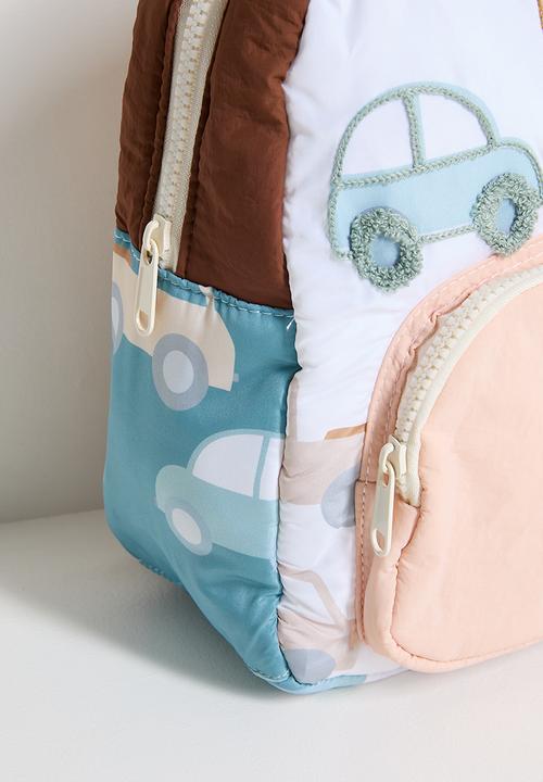 Pop Candy - Car aop backpack - white/multi