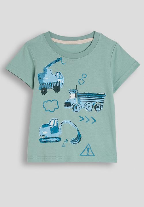Pop Candy - Excavator graphic pj set - calm green