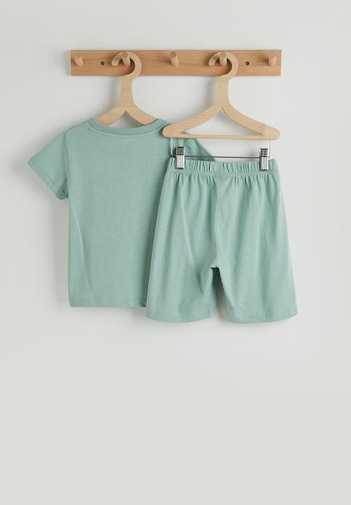 Pop Candy - Excavator graphic pj set - calm green