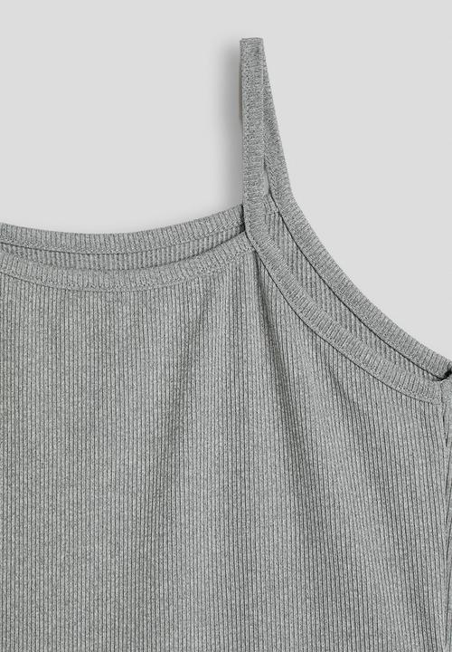 Pop Candy - Camisole bodysuit with cargo-style joggers - grey