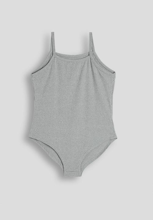 Pop Candy - Camisole bodysuit with cargo-style joggers - grey