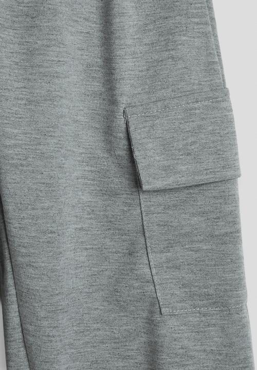 Pop Candy - Camisole bodysuit with cargo-style joggers - grey