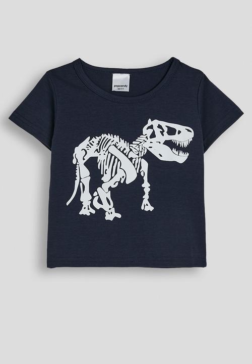 Pop Candy - Short pj set - navy/dino skeleton aop