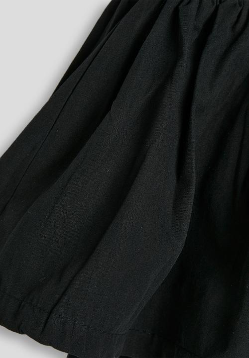 Pop Candy - Extra wide leg gathered shorts - black