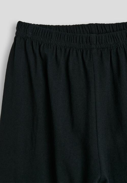 Pop Candy - Plain wide leg pj pants - black